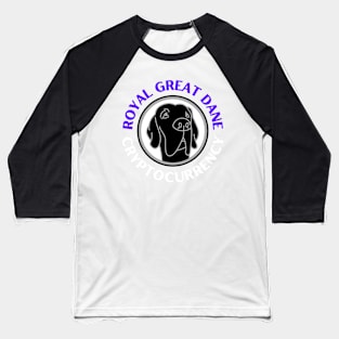 Royal Great Dane Cryptocurrency Baseball T-Shirt